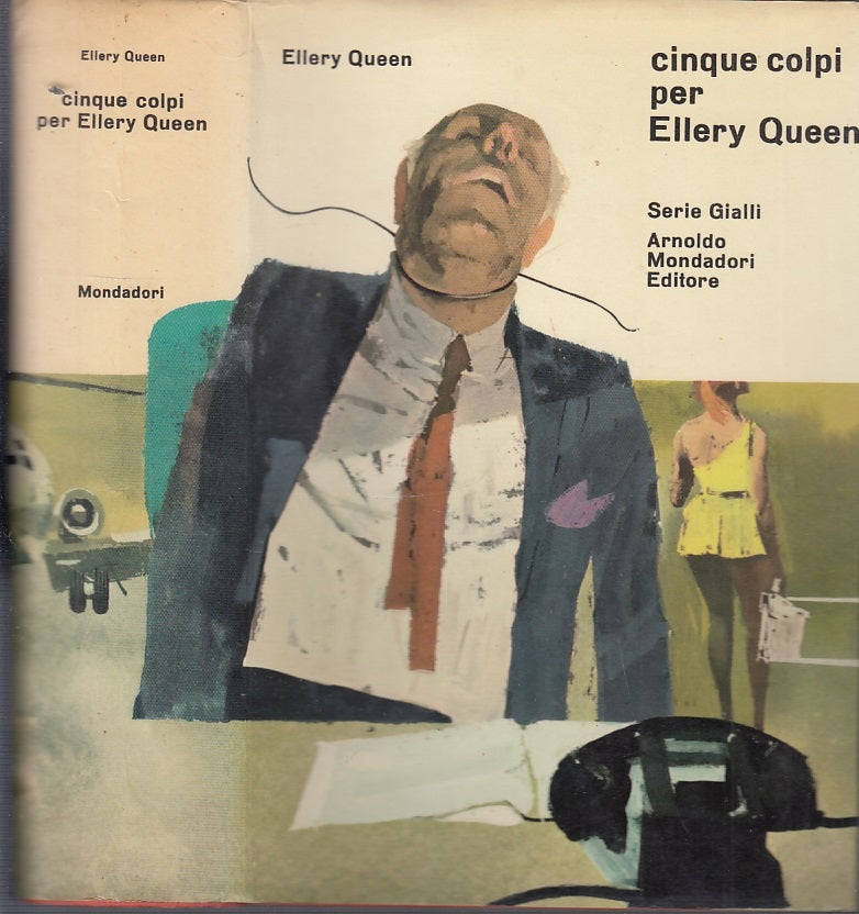 LG- CINQUE COLPI PER ELLERY QUEEN -- MONDADORI- OMNIBUS- 1a ED.- 1967- CS- XFS43