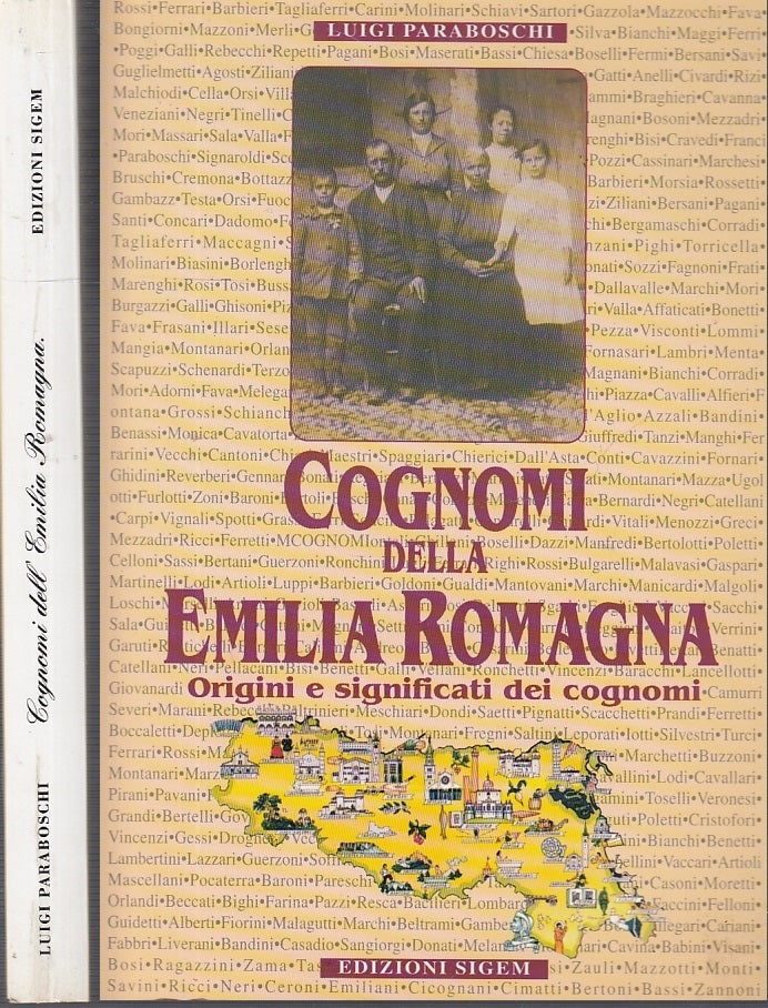 LZ- COGNOMI DELLA EMILIA ROMAGNA ORIGINI SIGNIFICATI- PARABOSCHI---- 1995- B-WPR