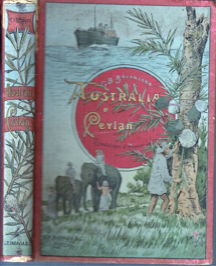 LS- AUSTRALIA E CEYLAN STUDI E RICORDI - BALANGERO- PARAVIA--- 1897- C- XFS46