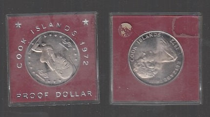 CB- MONETA Cook Island 1972 Proof Dollar Elisabetta II - GTTS161