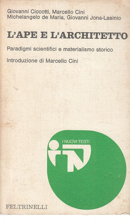 LS- L'APE E L'ARCHITETTO-- FELTRINELLI - NUOVI TESTI- 1a ED. - 1976 - B - ZFS334