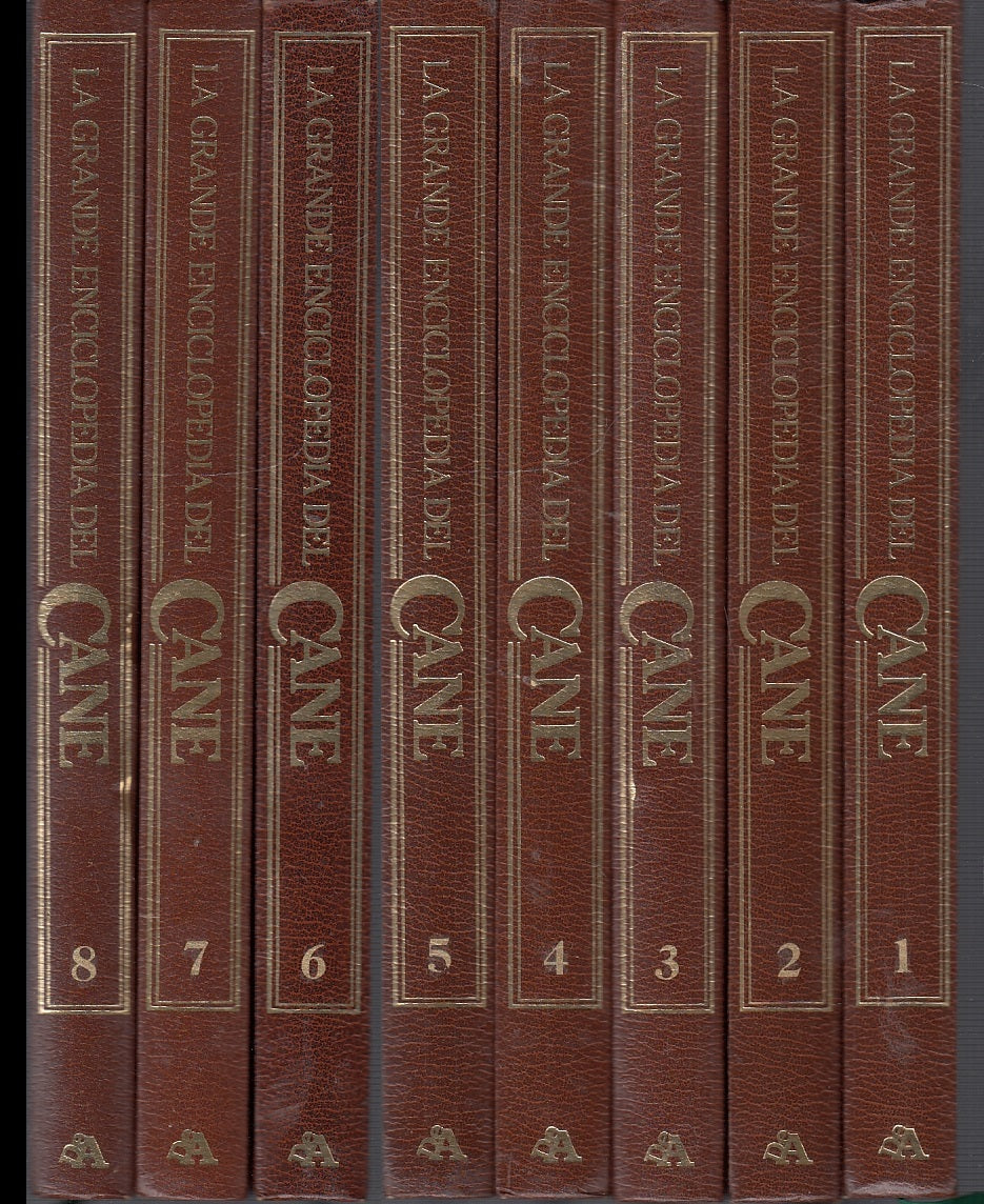 LZ- GRANDE ENCICLOPEDIA DEL CANE 8 VOLUMI COMPLETA-- DeAGOSTINI--- 1986- C- YFS