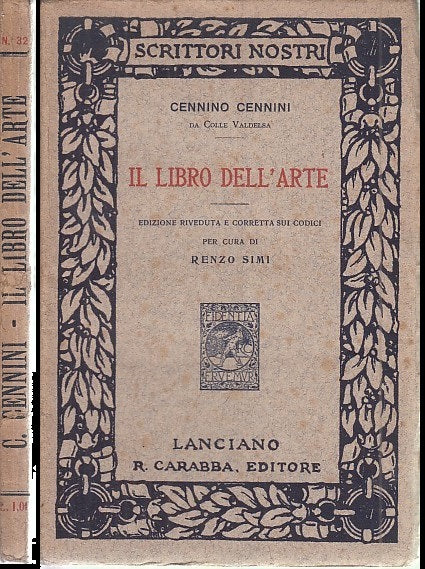 LT- IL LIBRO DELL'ARTE - CENNINO CENNINI - CARABBA --- 1913 - B - XFS43