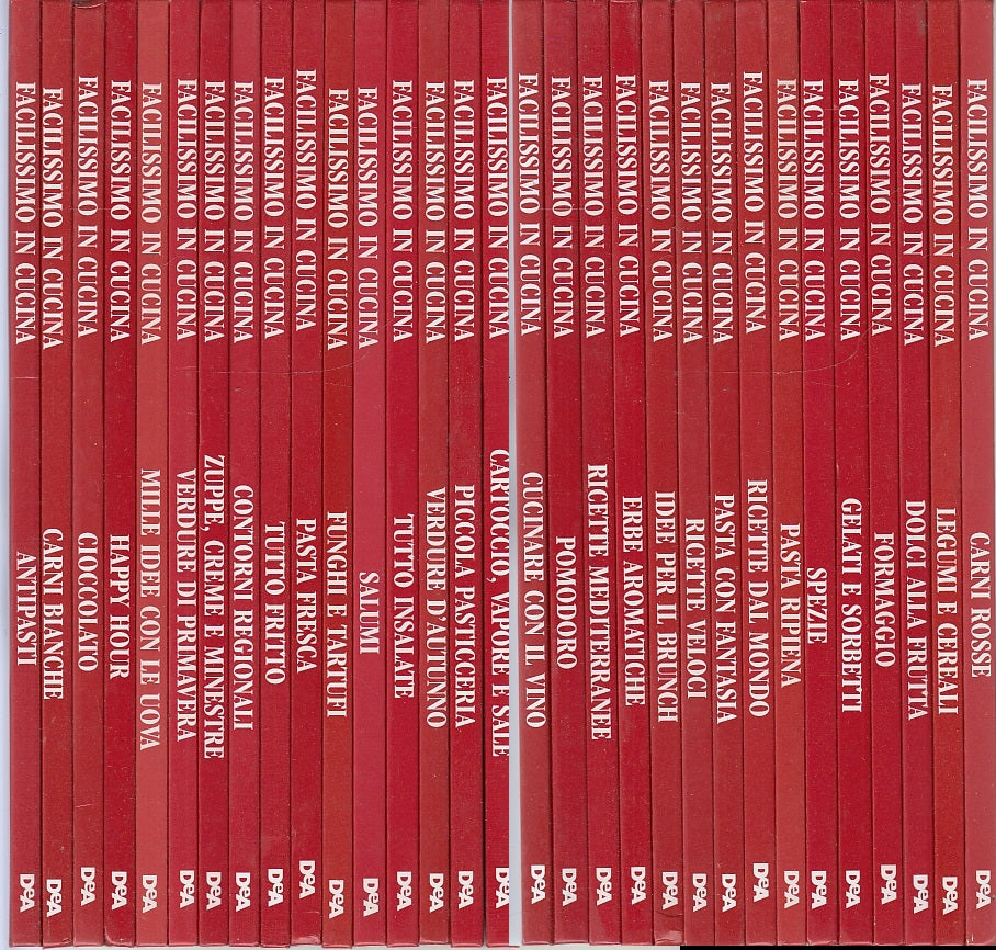LK- ENCICLOPEDIA FACILISSIMO IN CUCINA 31 VOLUMI-- DeAGOSTINI--- 2001- C- YFS999