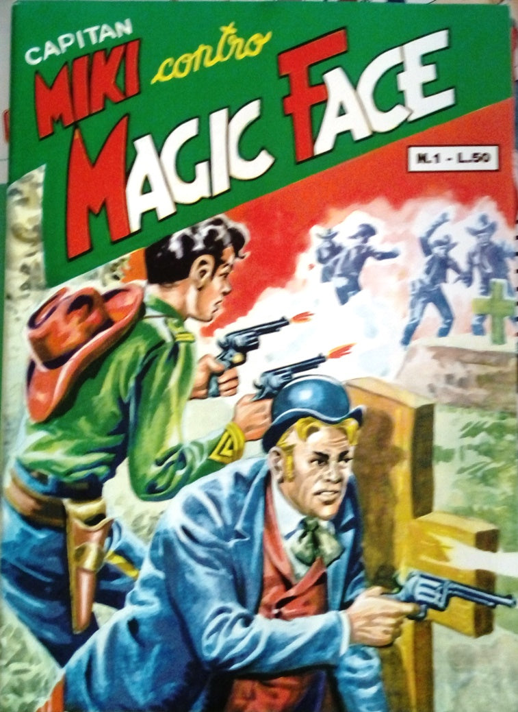 FZ- COLLANA PRATERIA CAPITAN MIKI CONTRO MAGIC FACE 1/7 RISTAMPA--- 1954- S- QDX