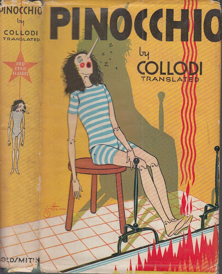 LB- THE ADVENTURES OF PINOCCHIO - COLLODI- GOLDSMITH- RED STAR-- 1940- CS- XFS58