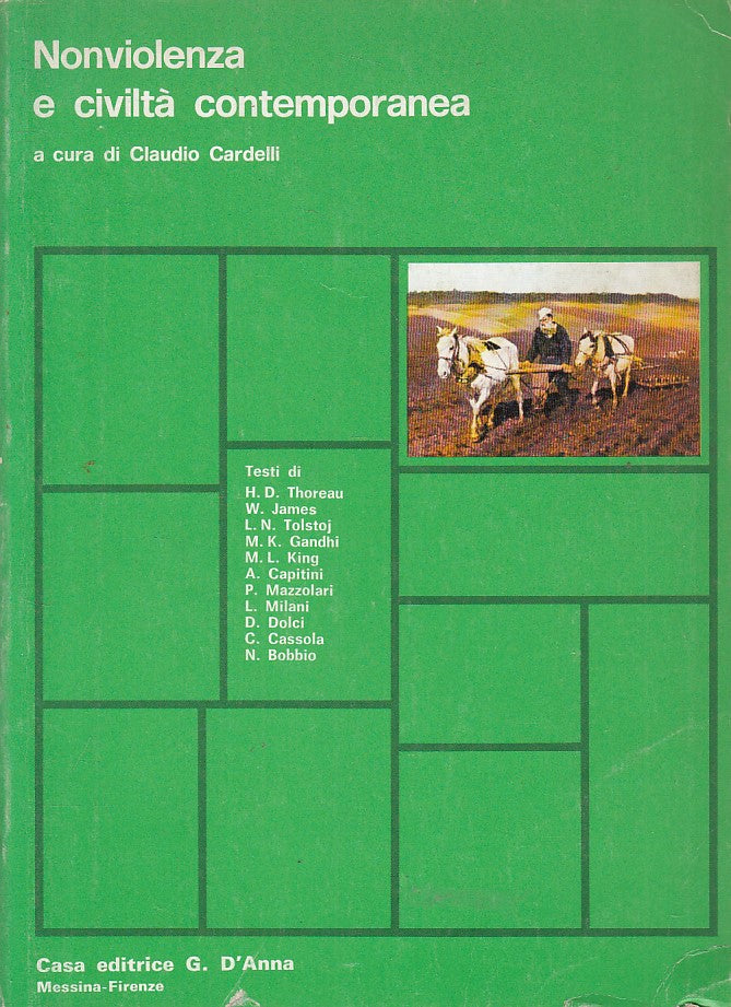 LS- NONVIOLENZA E CIVILTA' CONTEMPORANEA - CARDELLI - D'ANNA--- 1981 - B - ZFS67