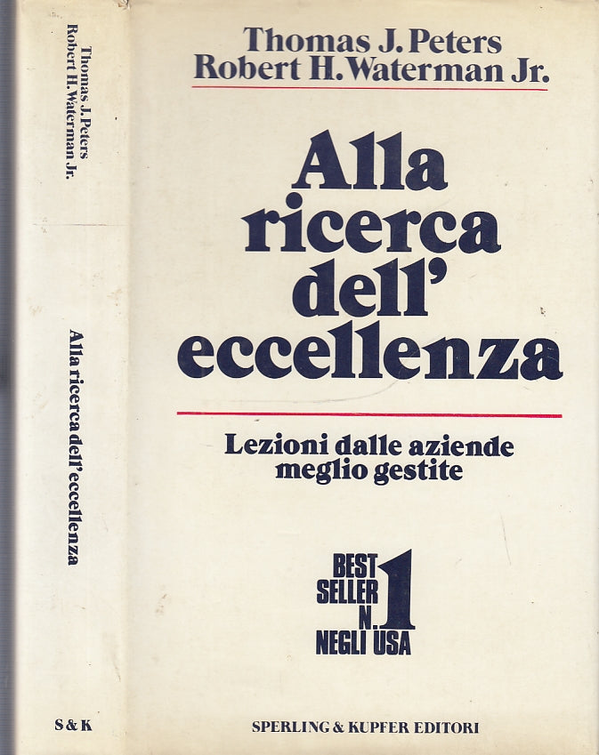 LZ- ALLA RICERCA DELL'ECCELLENZA - PETERS WATERMAN - SPERLING--- 1988- CS- XFS33
