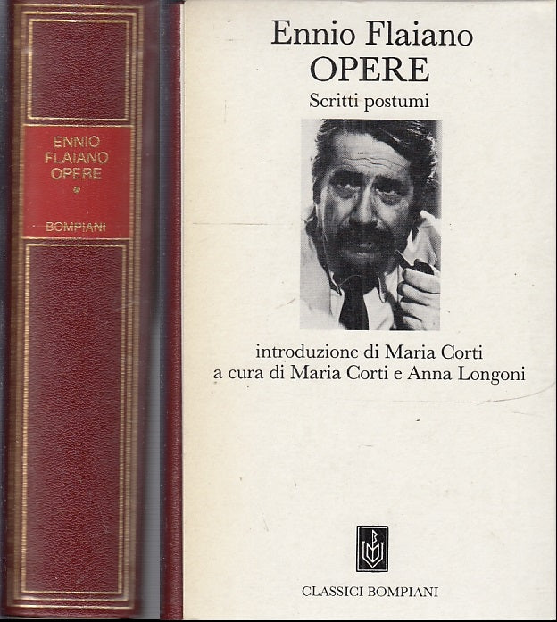 LN- COFANETTO OPERE 1 SCRITTI POSTUMI- ENNIO FLAIANO- BOMPIANI--- 1988- CS-XFS55