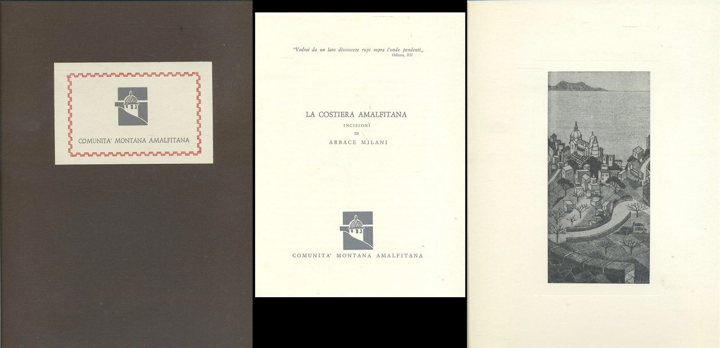 LT- LA COSTIERA AMALFITANA INCISIONI DI ARBACE MILANI ----- 1990- C- ZFS358