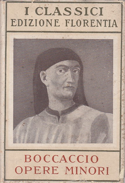 LN- OPERE MINORI - BOCCACCIO - SALANI - CLASSICI -- 1934 - CS - ZFS310