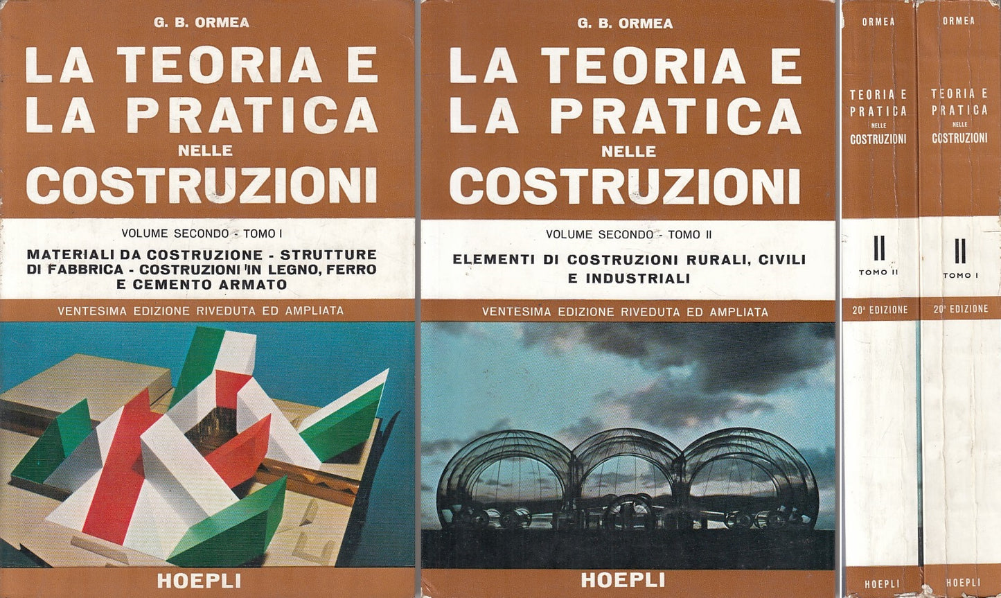 LZ- LA TEORIA E LA PRATICA NELLE COSTRUZIONI 2 VOL.-- HOEPLI--- 1971- B - ZFS222