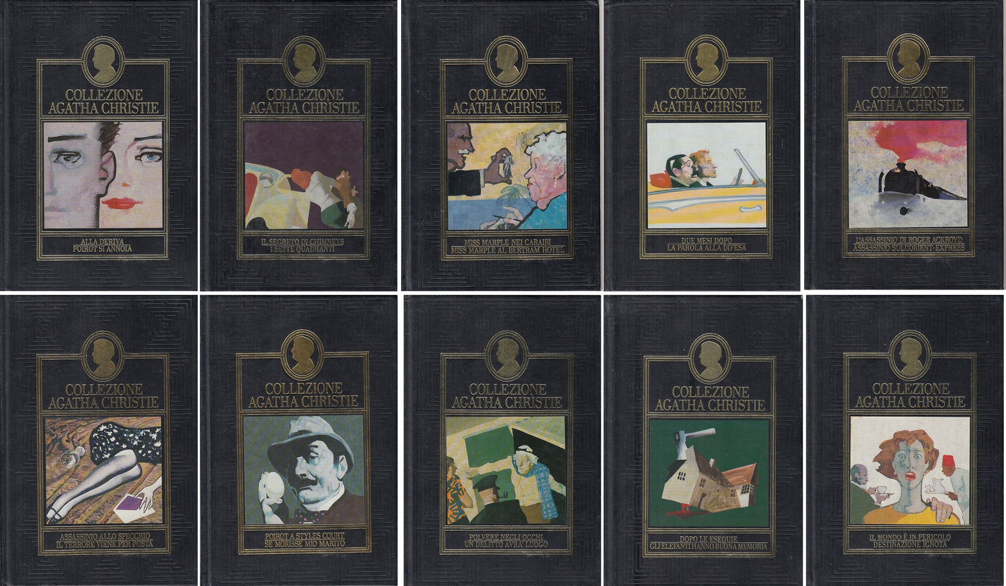 LN- COLLEZIONE AGATHA CHRISTIE 10 VOLUMI -- CHRISTIE - CDE -- 1996 - C - ZFS102