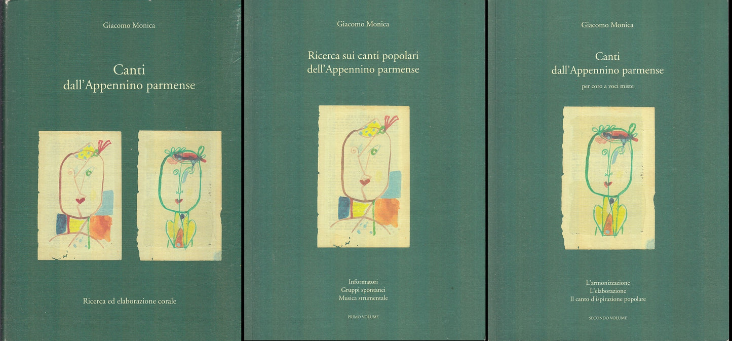 LS- CANTI DELL'APPENNINO PARMENSE 2 VOLUMI + 2 CD - MONICA ---- 2003 - B - XFS55