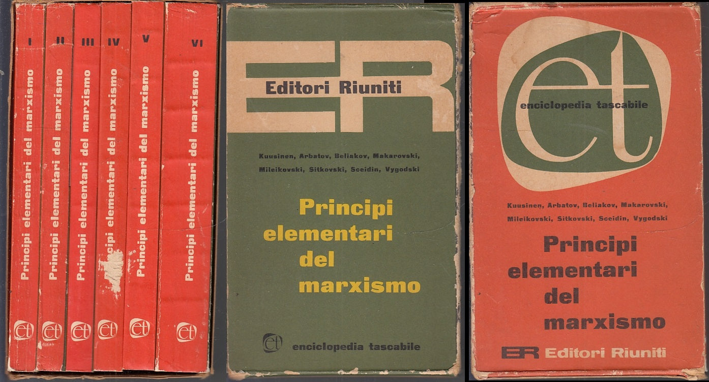 LS- PRINCIPI ELEMENTARI DEL MARXISMO COFANETTO 6 VOLUMI ----- 1960- B- XFS42