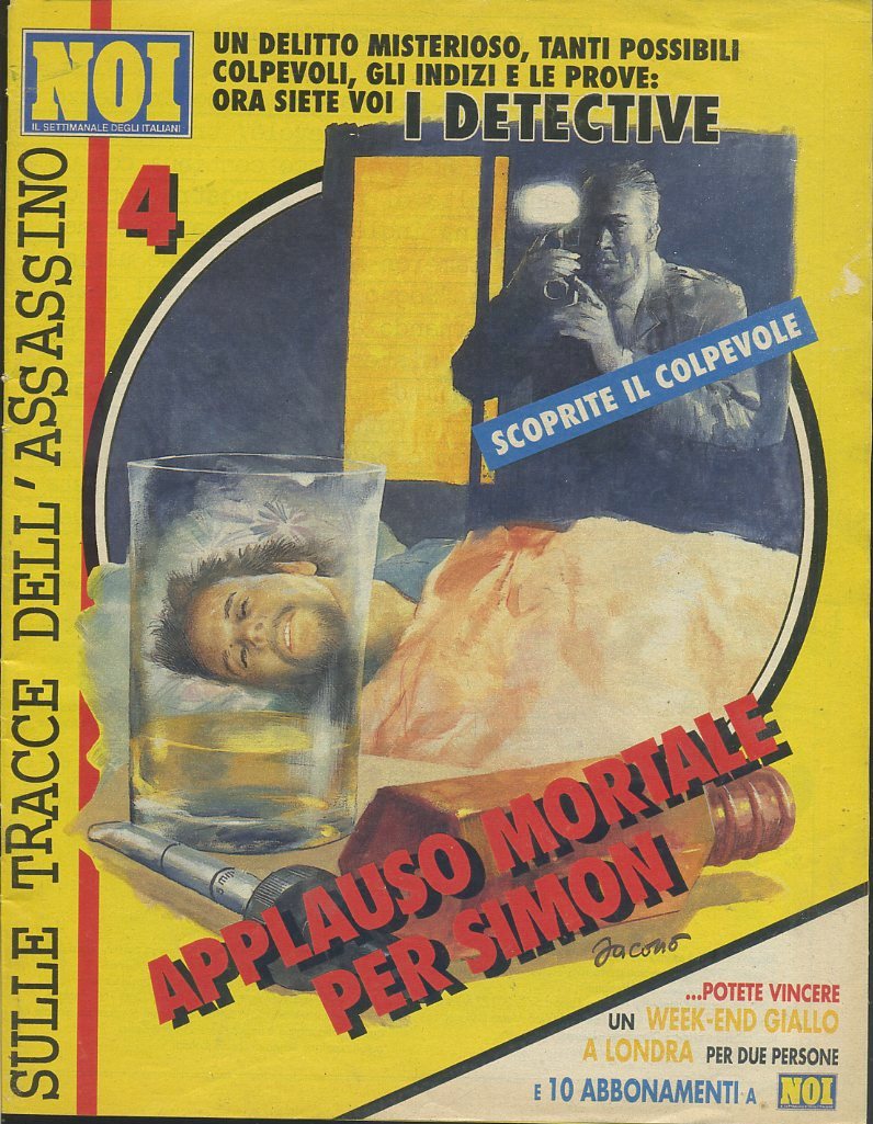 LG- SULLE TRACCE DELL'ASSASSINO 4 APPLAUSO MORTALE SIMON- NOI--- 1993- S- YFS509