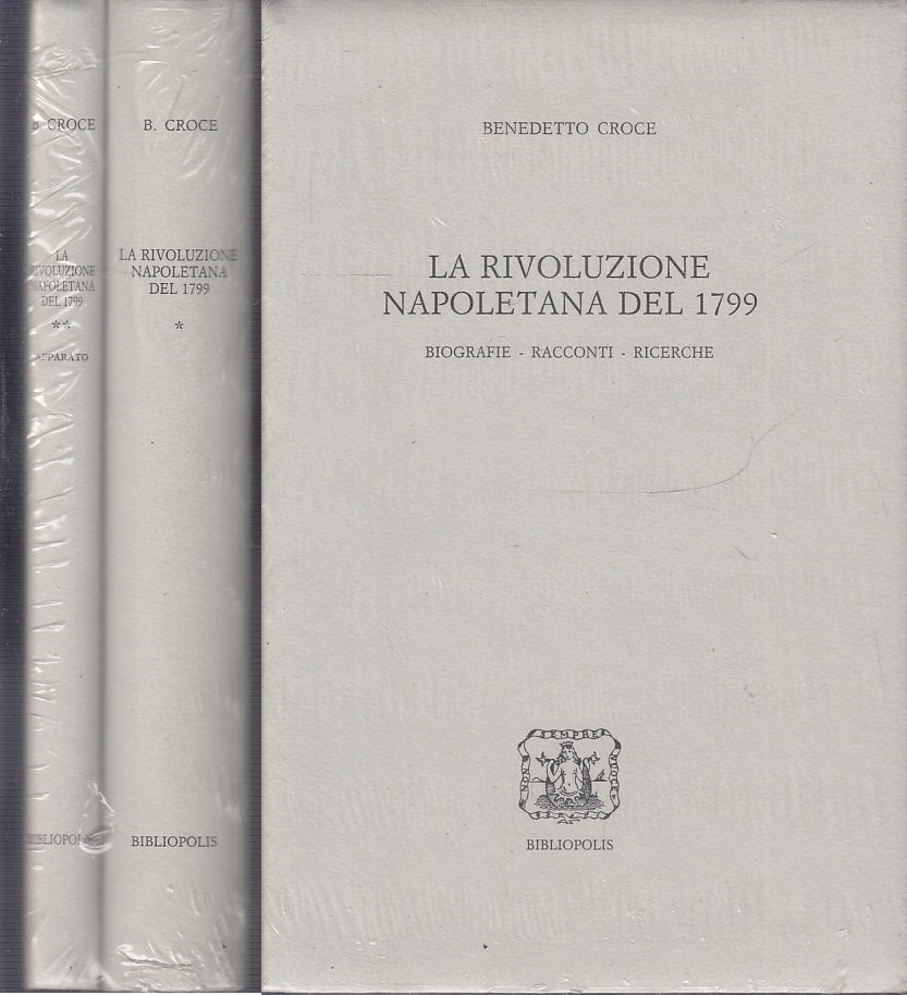 LS- LA RIVOLUZIONE NAPOLETANA DEL 1799 1/2- CROCE- BIBLIOPOLIS--- 1998- CS-XFS34
