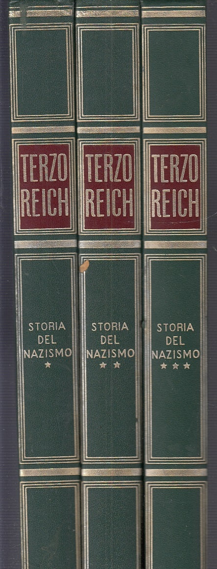 LS- IL TERZO REICH STORIA DEL NAZISMO 3 VOLUMI -- SADEA --- 1965- C- YFS346