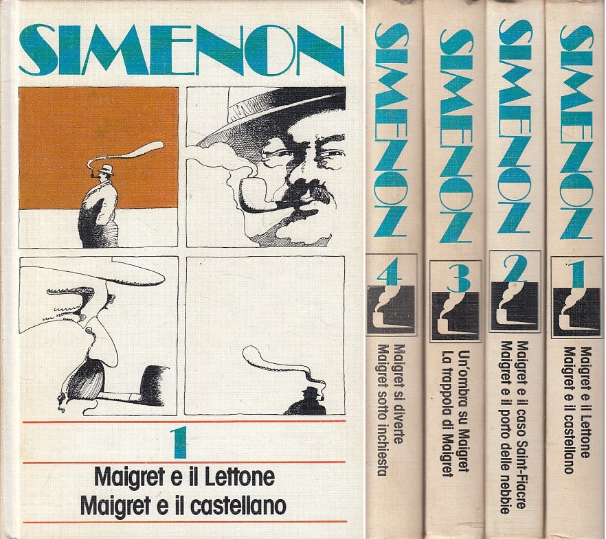 MAIGRET 4 VOLUMI - GEORGES SIMENON - EUROCLUB --- 1982 - C - YFS479