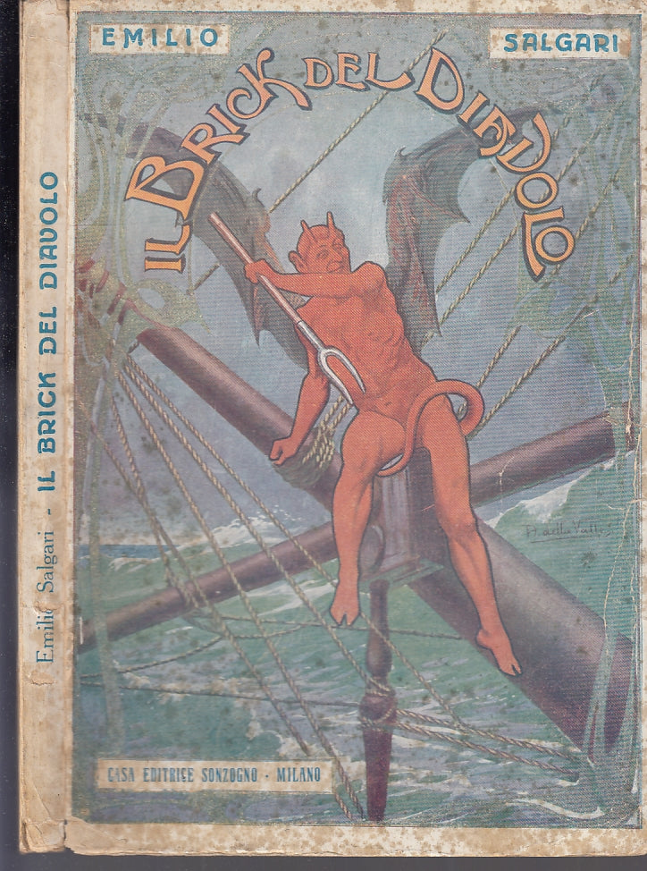 LB- IL BRICK DEL DIAVOLO - EMILIO SALGARI FABBI - SONZOGNO --- 1929- B- XFS11