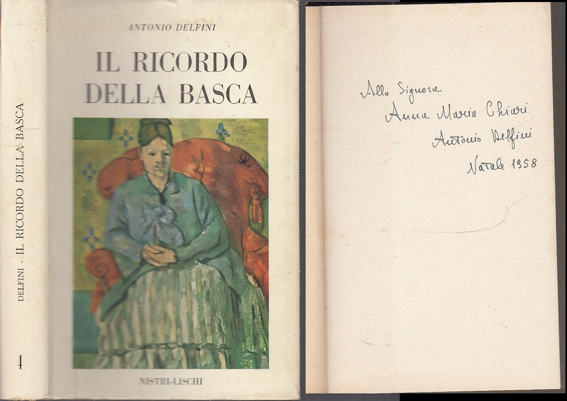 LN- IL RICORDO DELLA BASCA DEDICA AUTOGRAFO- ANTONIO DELFINI---- 1956- CS- XFS56