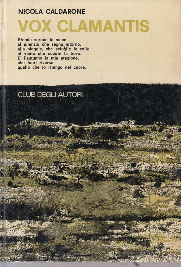 LN- VOX CLAMANTIS - NICOLA CALDARONE - CDE --- 1973 - C - YFS197