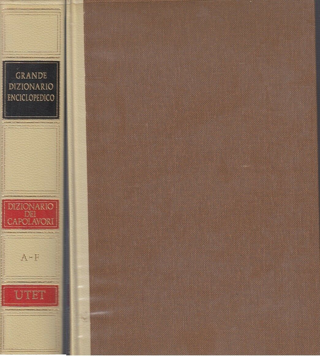 LZ- GRANDE DIZIONARIO ENCICLOPEDICO CAPOLAVORI -- UTET --- 1987 - CS - YFS692