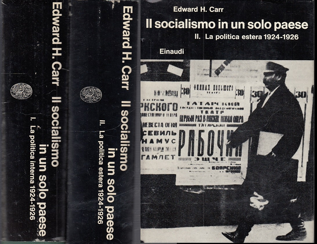 LS- IL SOCIALISMO IN UN SOLO PAESE 2 VOLUMI - CARR - EINAUDI --- 1969- CS- MLT4
