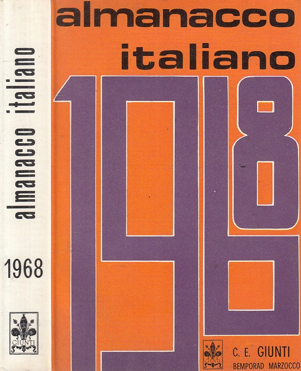 LS- ALMANACCO ITALIANO 1968 VOL. LXVIII -- GIUNTI --- 1967 - B - YFS181