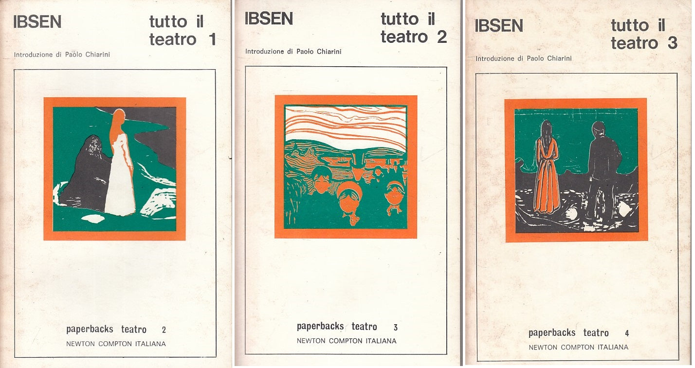 LN- TUTTO IL TEATRO 3 VOLUMI - IBSEN - NEWTON -- 1a ED. - 1973 - B - YFS27