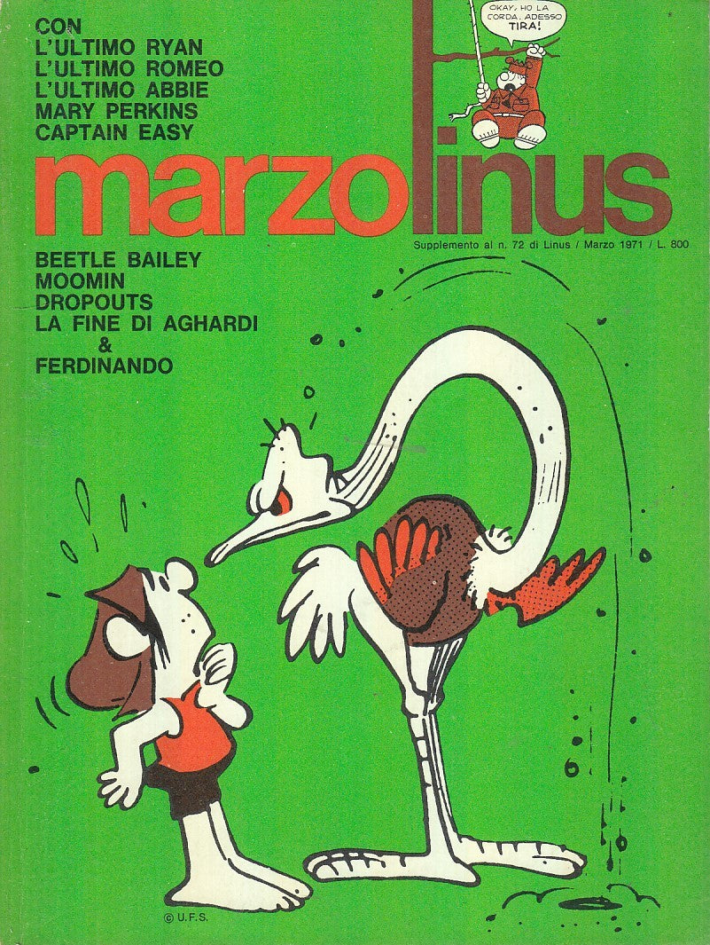 FR- MARZOLINUS supplemento N.72 LINUS OTTIMO -- MILANO LIBRI - 1971 - B - QRX