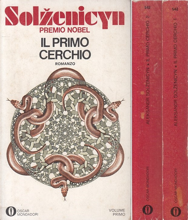 LN- IL PRIMO CERCHIO 2 VOLUMI - SOLZENICYN- MONDADORI-- 1a ED. - 1974 - B - YFS2