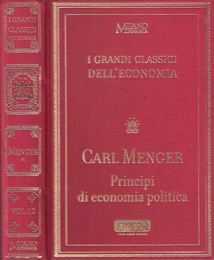 LS- PRINCIPI DI ECONOMIA POLITICA - MENGER - MILANO FINANZA--- 2006 - C - YFS584