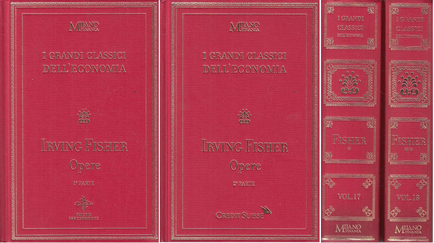 LS- OPERE 2 VOLUMI - IRVING FISHER - MILANO FINANZA --- 2006- C - YFS254