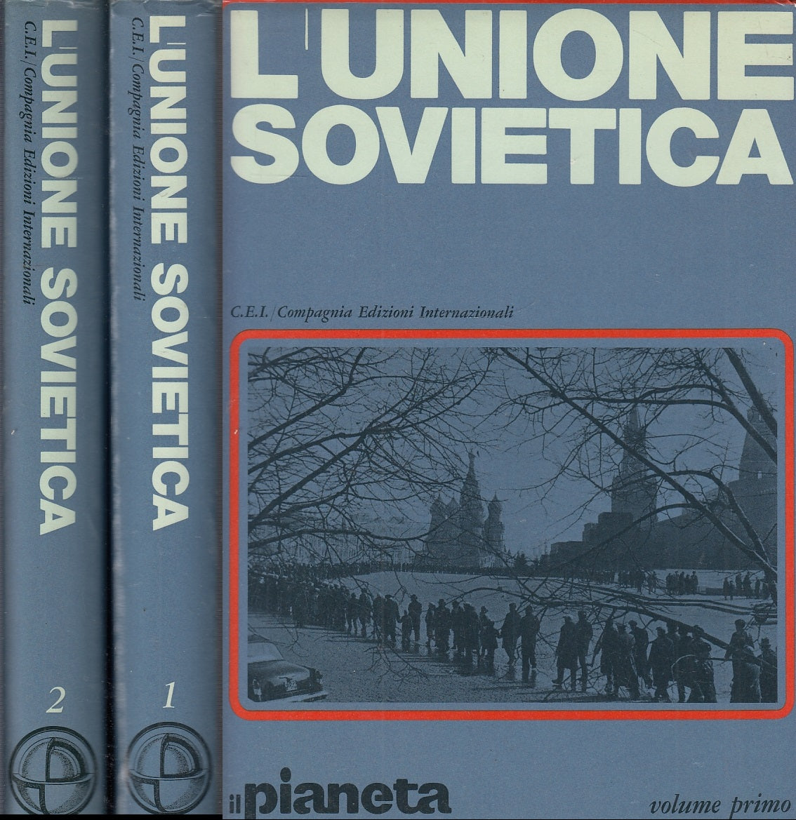 LV- L'UNIONE SOVIETICA 2 VOLUMI - QUILICI - CEI - IL PIANETA -- 1967- CS- YFS644