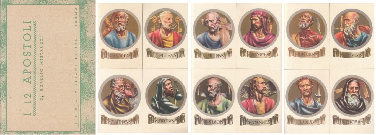 LD- I 12 APOSTOLI CARTOLINE - AURELIO MISTRUZZI - PARMA --- 1960 - B - YFS481