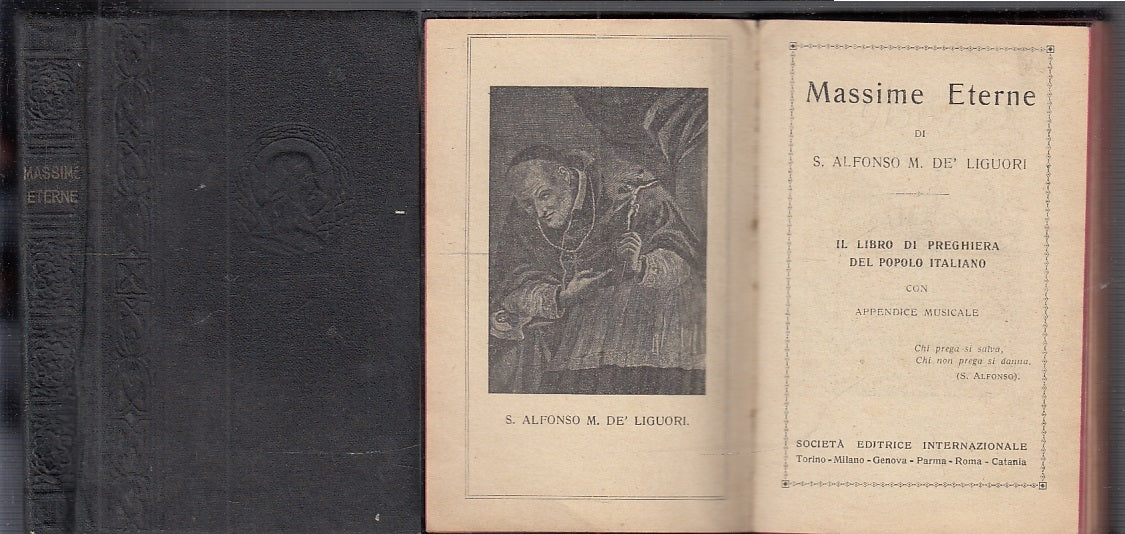LD- MASSIME ETERNE PREGHIERA - S. ALFONSO M. DE' LIGUORI - SEI--- 1931- C- XFS50