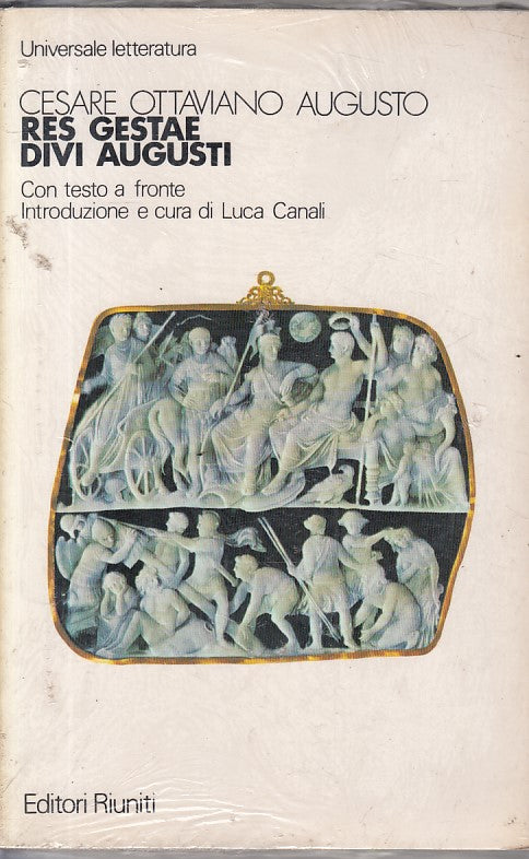 LS- RES GESTAE DIVI AUGUSTI TESTO A FRONTE- AUGUSTO- RIUNITI--- 1985- B - ZFS179