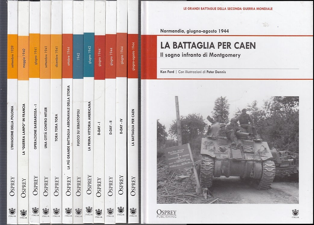 LS- GRANDI BATTAGLIE SECONDA GUERRA MONDIALE 12 VOLUMI-- OSPREY--- 2009-C-ZFS500