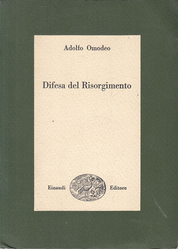 LS- DIFESA DEL RISORGIMENTO - OMODEO- EINAUDI- CULTURA STORICA-- 1951 - B - ZFS2