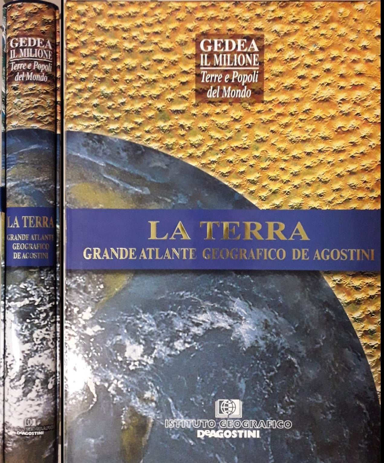 LV- IL MILIONE TERRE E POPOLI LA TERRA GRANDE ATLANTE-- DeAGOSTINI--- 1999- CS- YFS