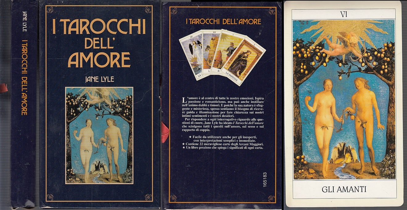 LZ- I TAROCCHI DELL'AMORE LIBRO + 22 CARTE - JANE LYLE - CDE --- 1996 - C- XFS64
