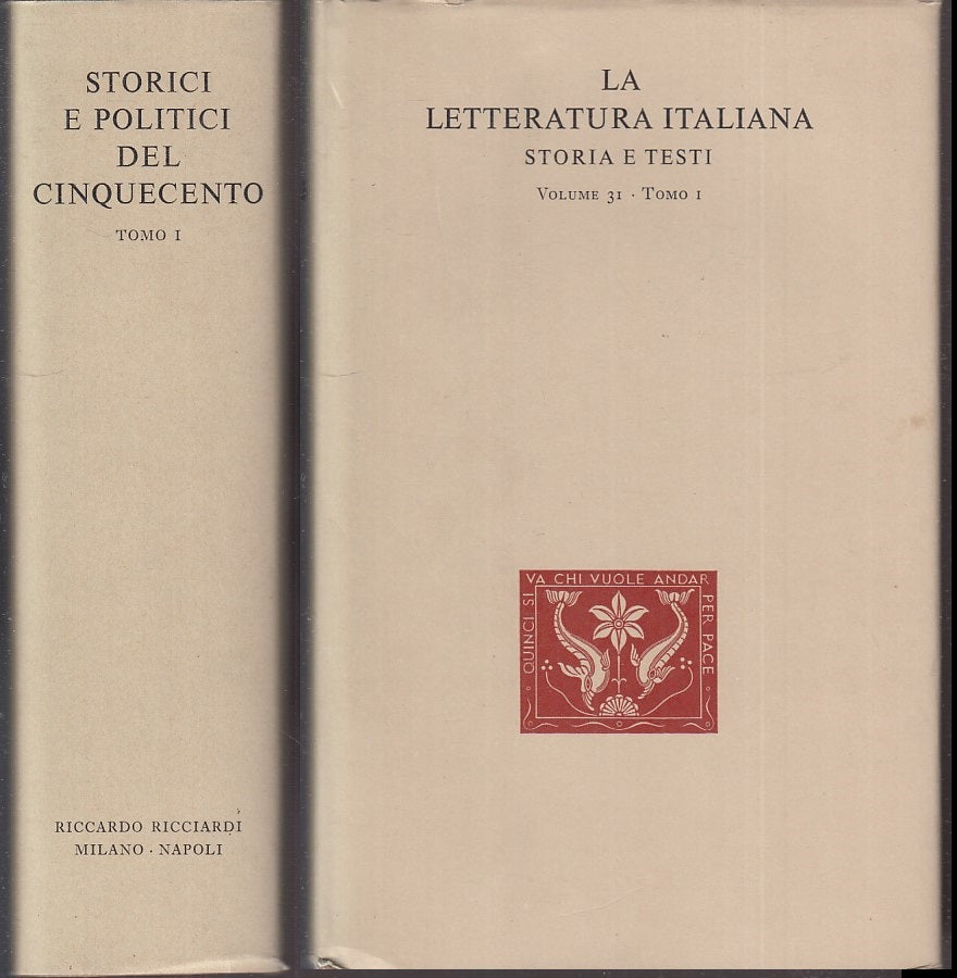LS- STORICI E POLITICI FIORENTINI DEL CINQUECENTO-- RICCIARDI--- 1994- CS- XFS28