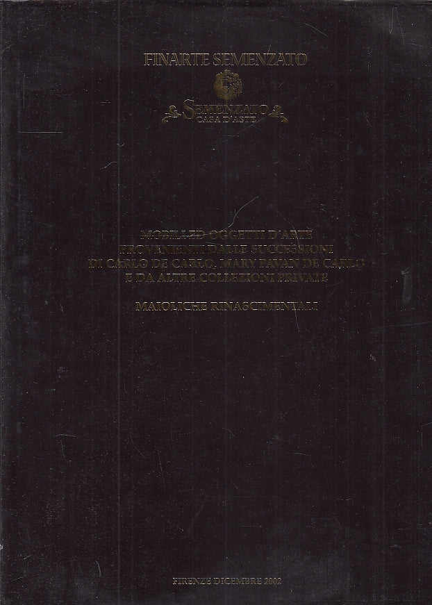 LT- CATALOGO ASTA MOBILI ED OGGETTI D'ARTE -- SEMENZATO --- 2002 - CS - YFS298