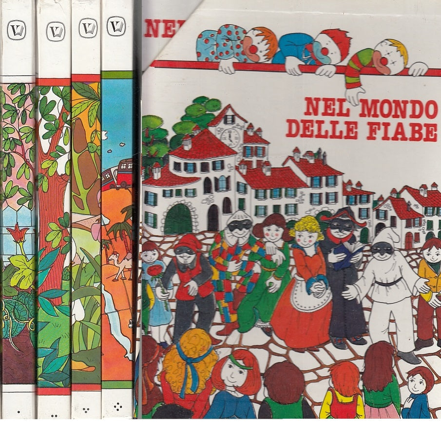 LB- NEL MONDO DELLE FIABE COFANETTO 4 VOLUMI -- VELAR --- 1983 - C - ZFS653