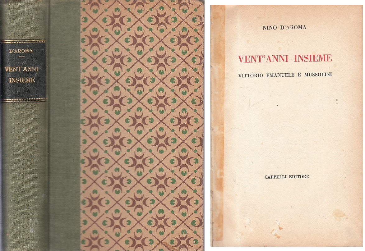 LS- VENT'ANNI INSIEME VITTORIO EMANUELE MUSSOLINI-- CAPPELLI--- 1957- C - YFS634
