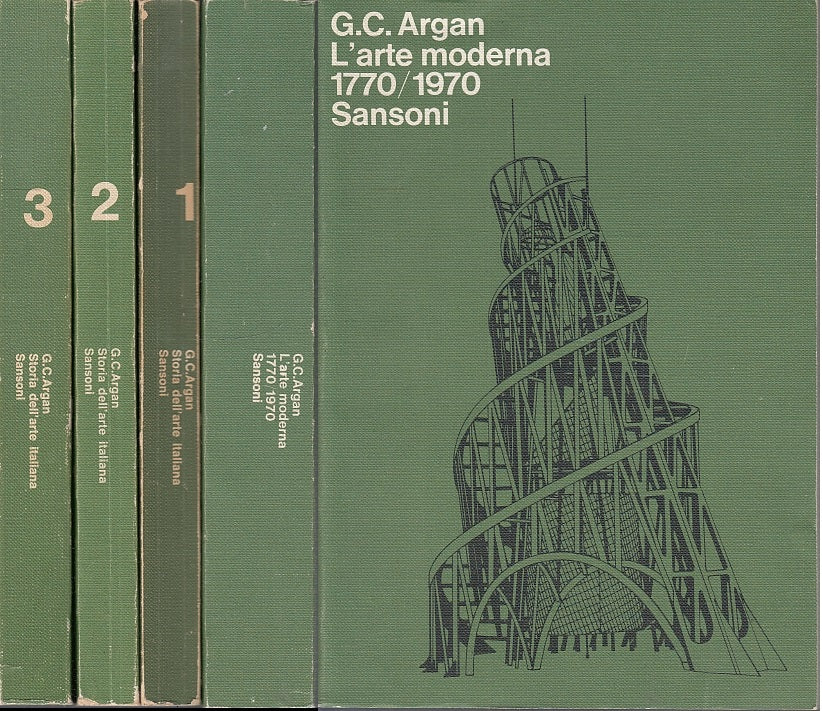 LT- STORIA DELL'ARTE ITALIANA 1/3 + ARTE MODERNA- ARGAN- SANSONI---1975-B-YFS115