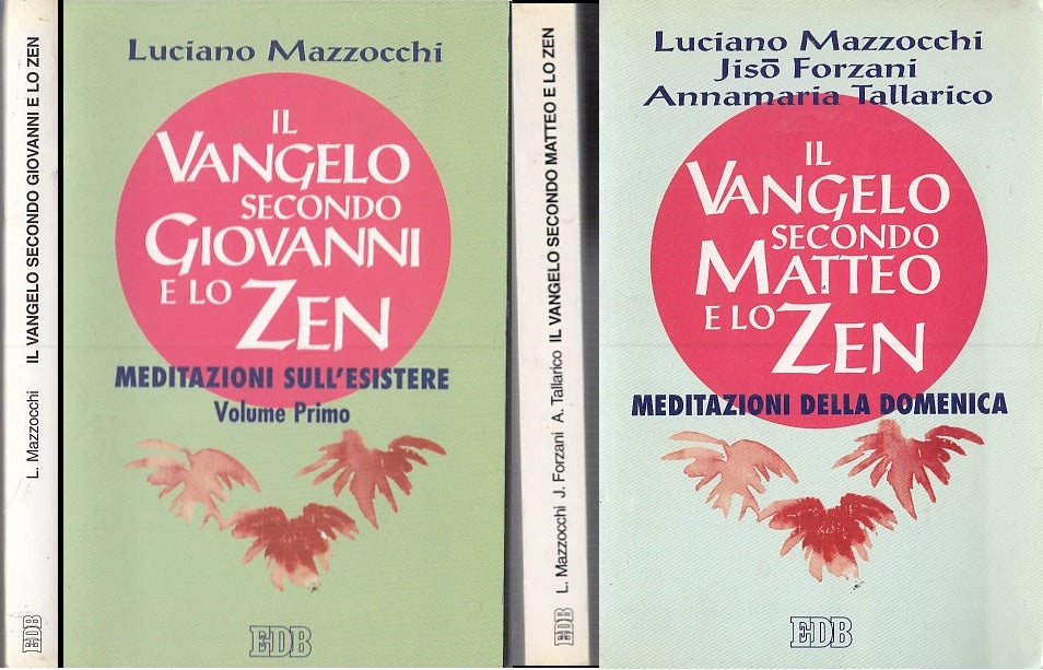 LD- IL VANGELO SECONDO MATTEO E LO ZEN 2 VOLUMI- MAZZOCCHI- EDB--- 1995- B- XFS8
