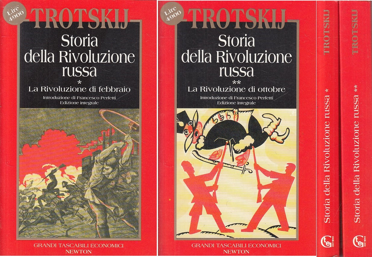 LS- LA RIVOLUZIONE RUSSA 2 VOL. - TROTSKIJ - NEWTON -- 1a ED.- 1994 - B - YFS590