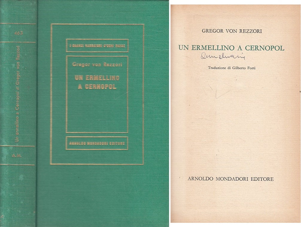 LN- UN ERMELLINO A CERNOPOL - REZZORI - MONDADORI - MEDUSA -- 1962 - C - YFS402